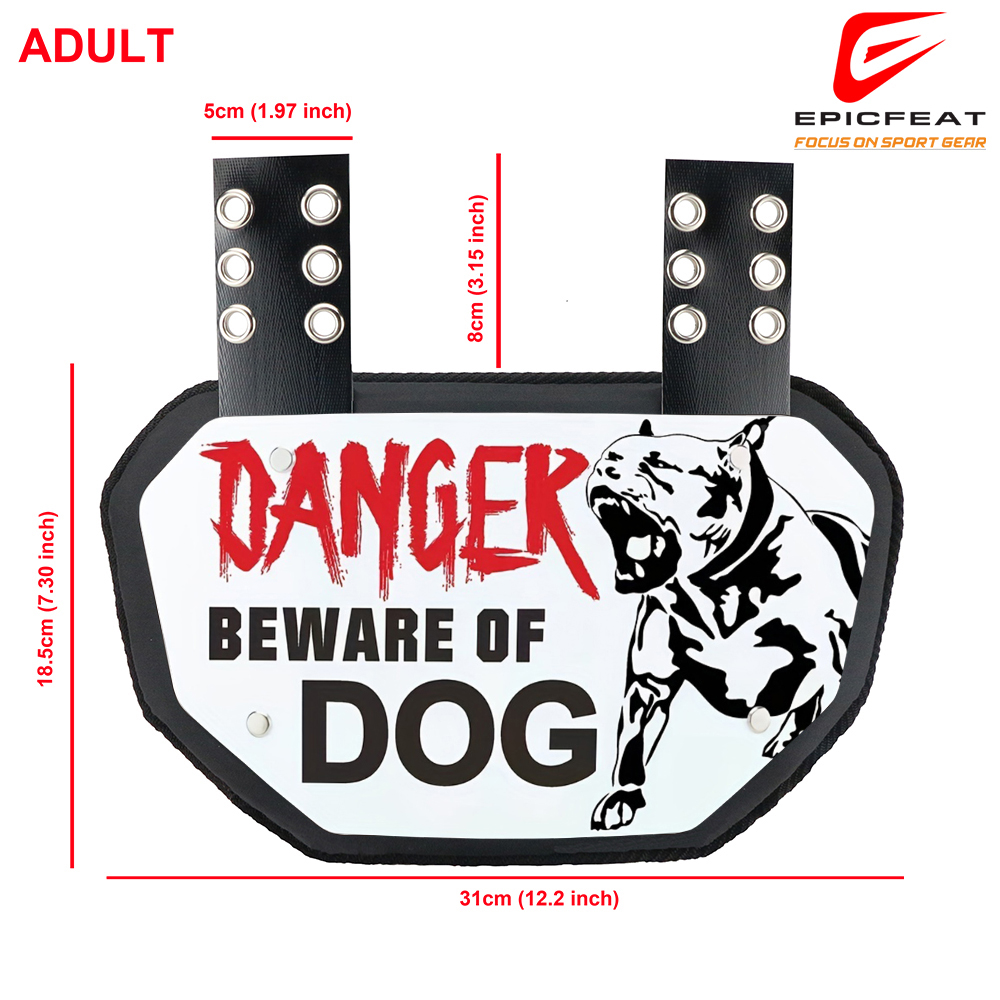 Football Back Plate Hardshell Football Backplate - Protective Spinal Guard for Players of All Ages