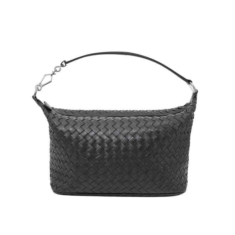 Tote Bag Crafted Sheepskin Dog Walking Niche Shoulder Versatile Crossbody Genuine Leather Woven Bag Handbag Shoulder Bag Braided Handbag