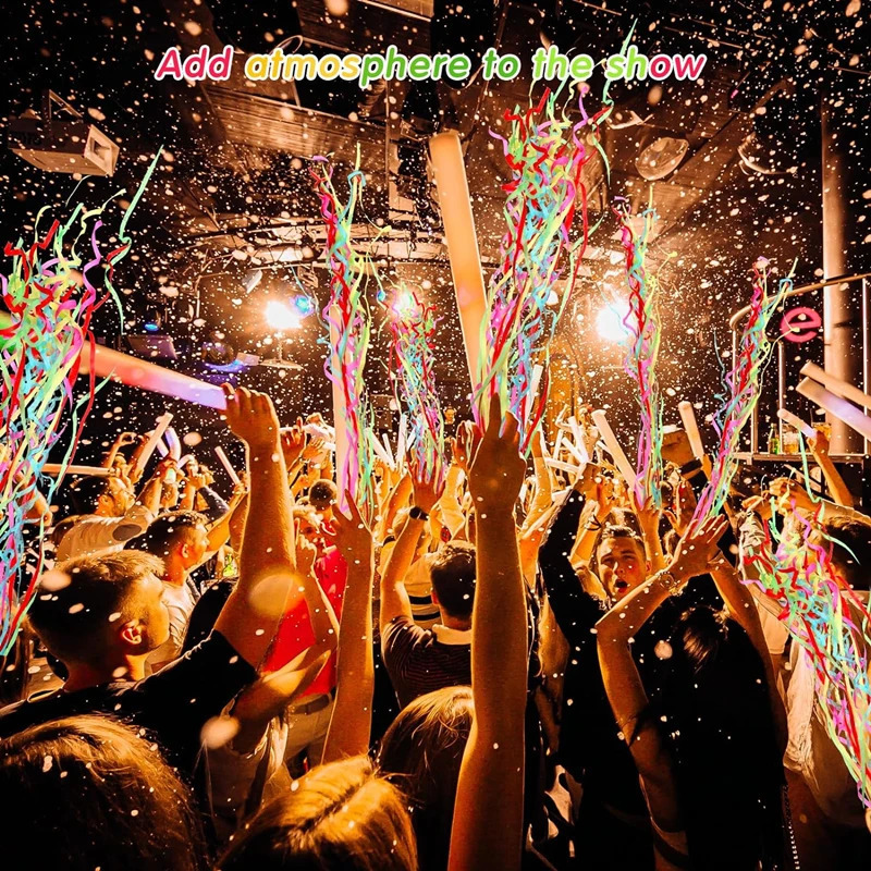 60-10Pack White Streamers Poppers Wedding Decorations Paper Crackers Hand Throw Celebrations Streamer Engagement Party Supplies 250526 - view 5