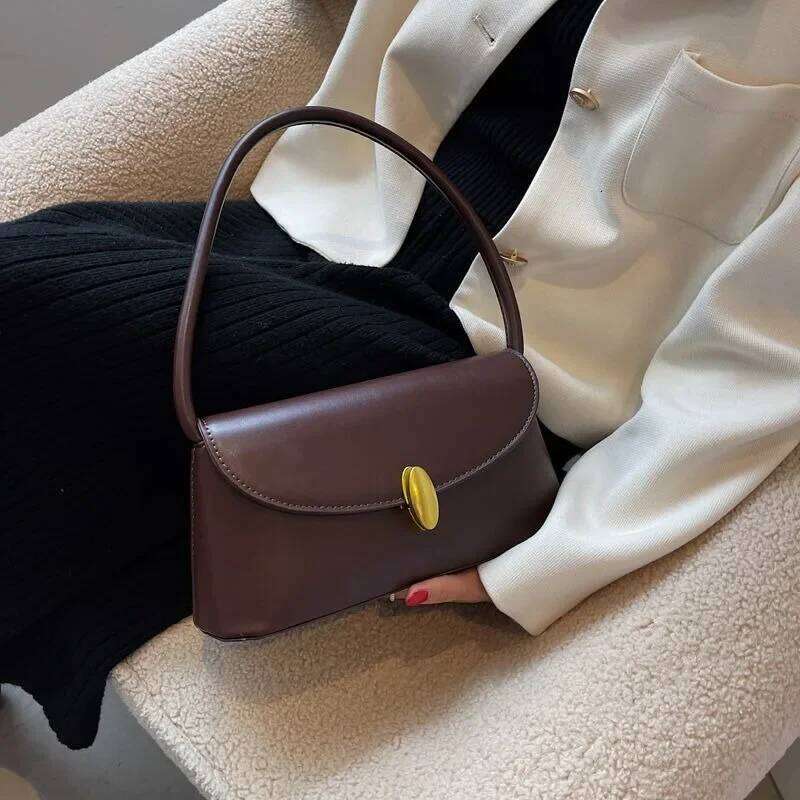 NEW SAVETTE Symmetry 27 Pochette Tote Women Fashionable Top Handle Bags Solid Color Simple High Quality Handbag Bag