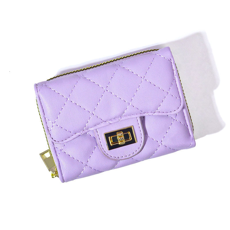 Fashion Wallet Free delivery Women Unisex Everyday Use Travel Vintage Leather Mini Snap Zipper Brown Card Holder Short Long
