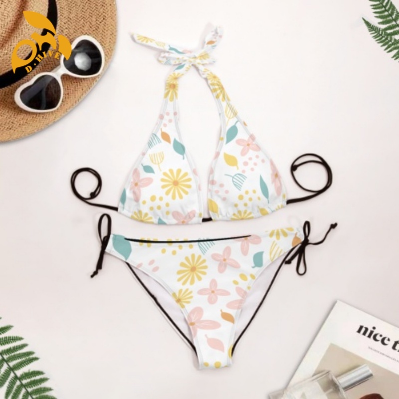 Free delivery. DIY top designion customization of large-sized multi-faceted bikini swimwear for women.