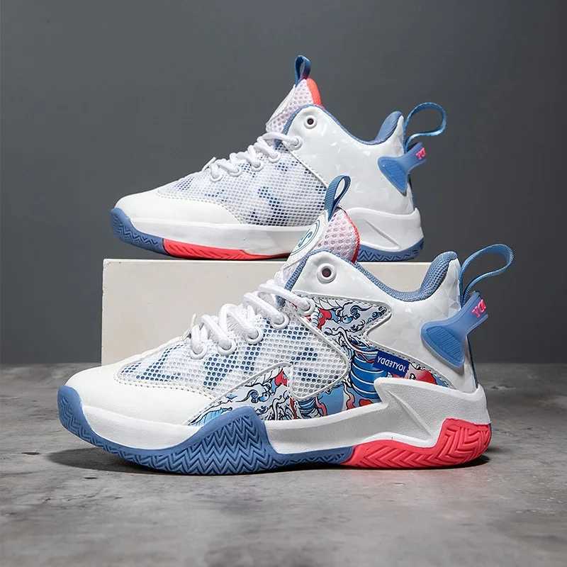 Children Boys Basketball Sneakers Youth Children Boys Non-slip Wear-resistant Sports Shoes Lightweight Kids Students Shoes W250529