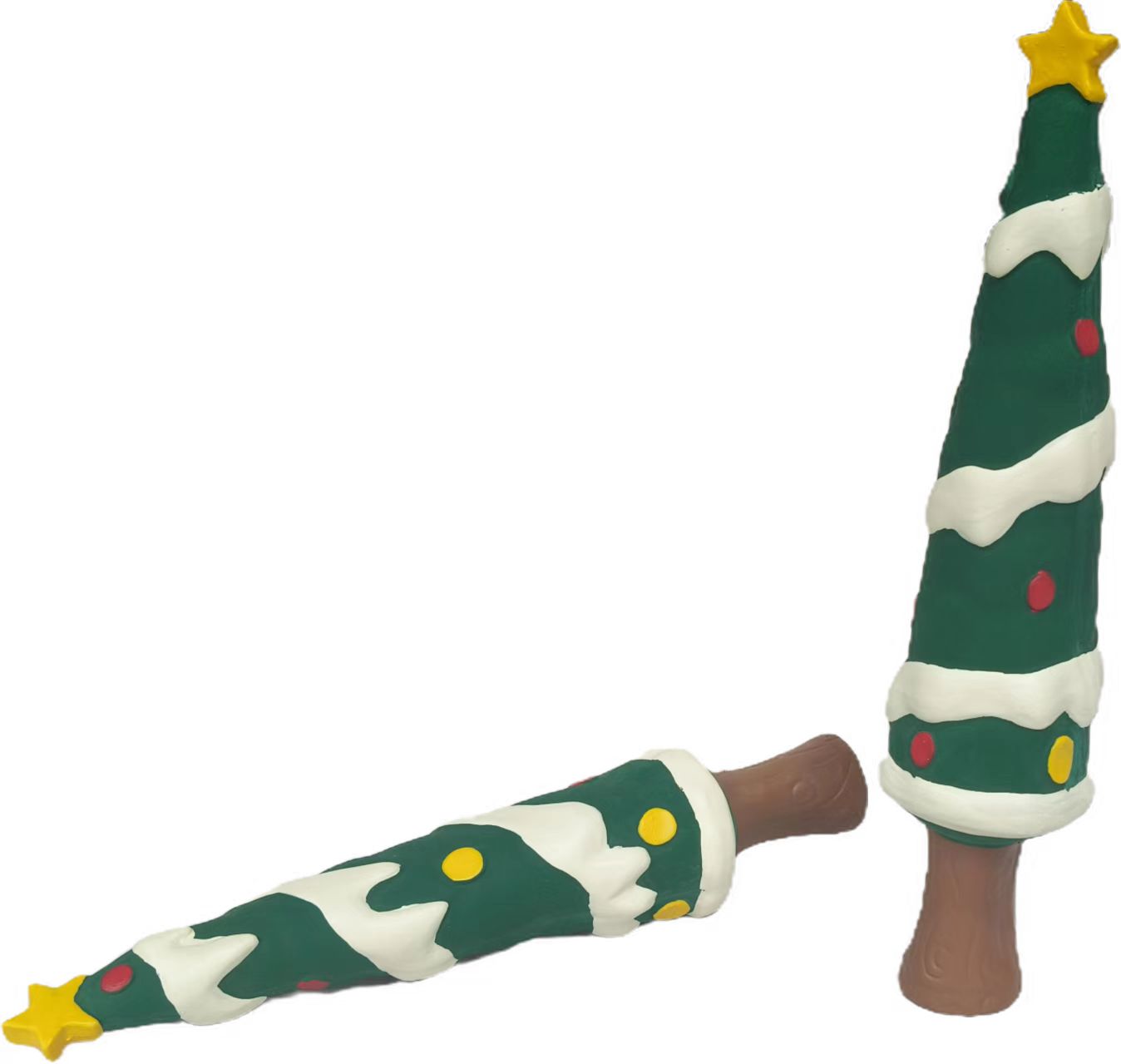Durable Christmas-Themed Rubber Dog Toy for Pawsitive Fun