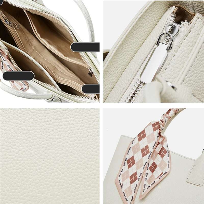 Burminsa Cowhide Genuine Leather Bucket Tote For Women 2025 Designer Basket Handbags Ladies Shoulder Crossbody Bags