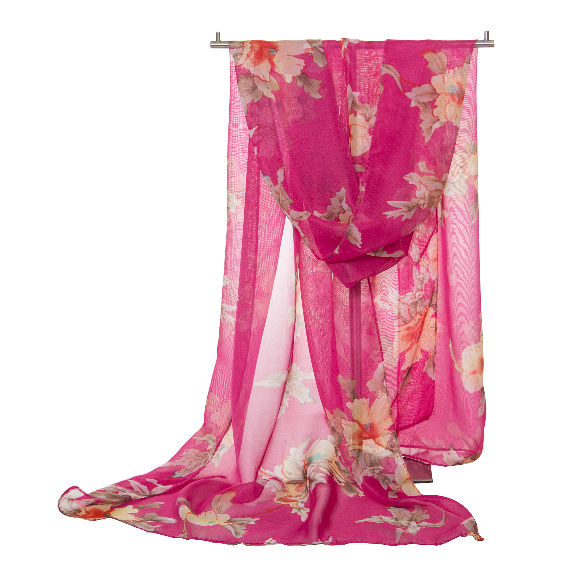 K865 New summer silk scarf women chiffon printed scarf air conditioning shawl scarf female beach towel neck wholesale