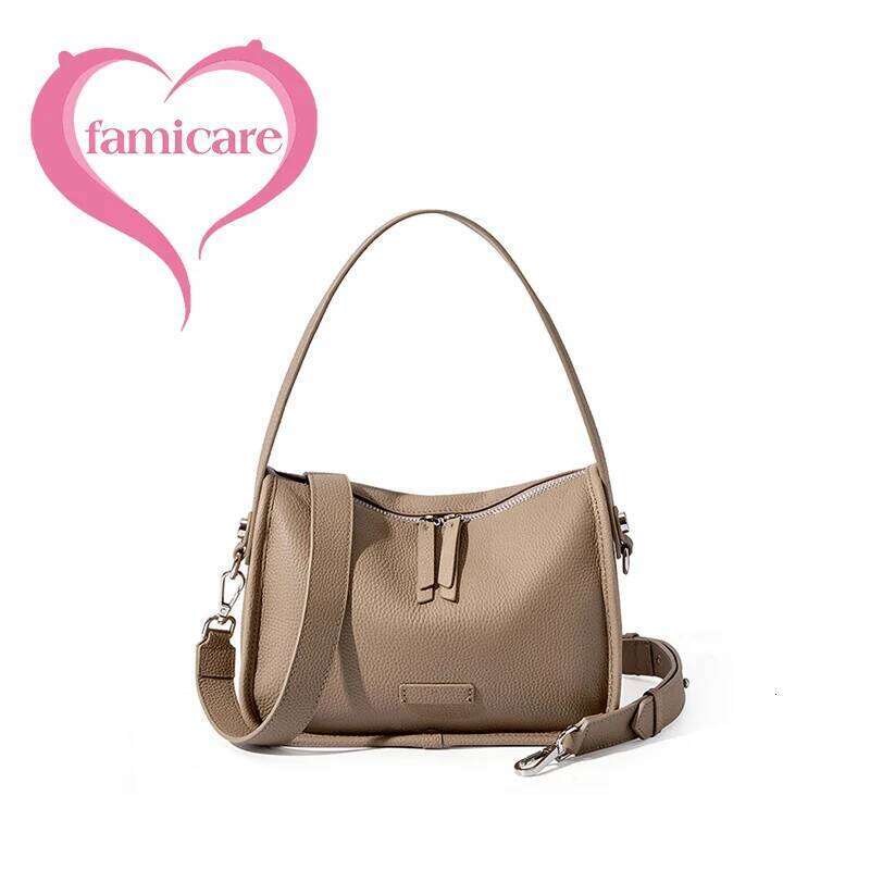 2025 Summer New Women Pillow Underarm Shoulder Bag Soft Genuine Leather Simple Design Handbag Lady Fashion Crossbody Messenger