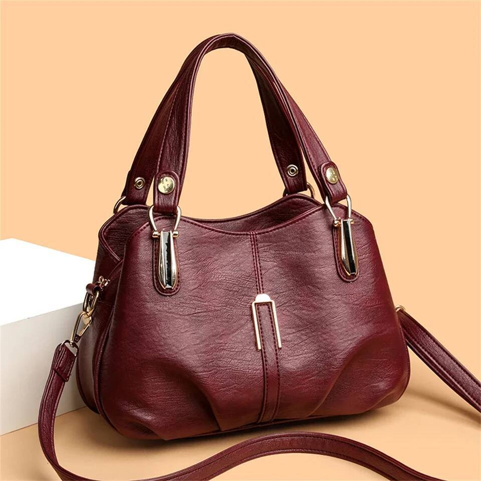 Genuine Brand Leather Women Handbag Designer Shoulder Crossbody Bags Ladies Purse Messenger Tote Female Commuting Bag