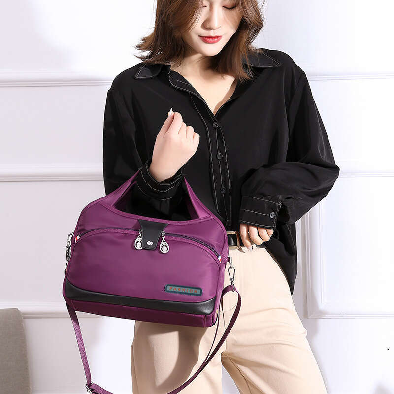 Summer New Fashion Oxford Cloth Large Capacity Shoulder Women's Casual Lightweight Outdoor Travel Handbag Crossbody Bag B5