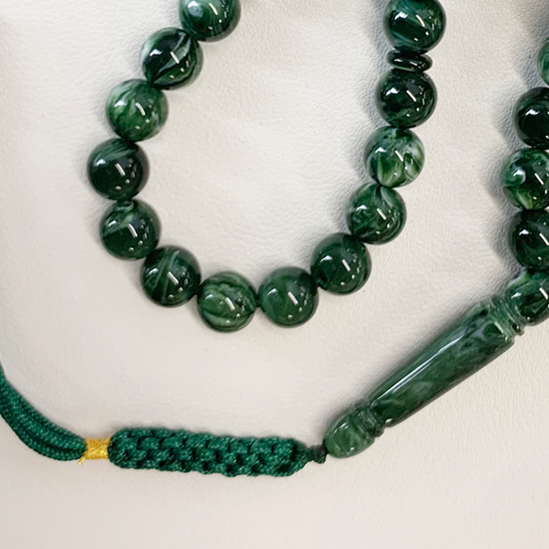 Resin Muslim Prayer Beads with Mixed Colors - Durable Rice Flower Design
