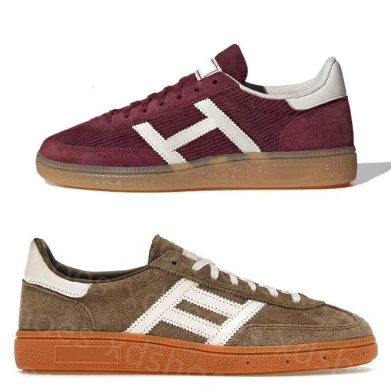 Classic Handballs Shoes Leather Sneakers for Men Women Casual Outdoor Low Top Trainers Multiple Colors