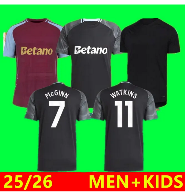 24/25/26 RASHFORD Home Aston Soccer Jersey 2025 villa Special Edition ROGERS McGINN WATKINS soccer shirt TIELEMANS ONANA M.ASENSIO150th kids kit football uniform