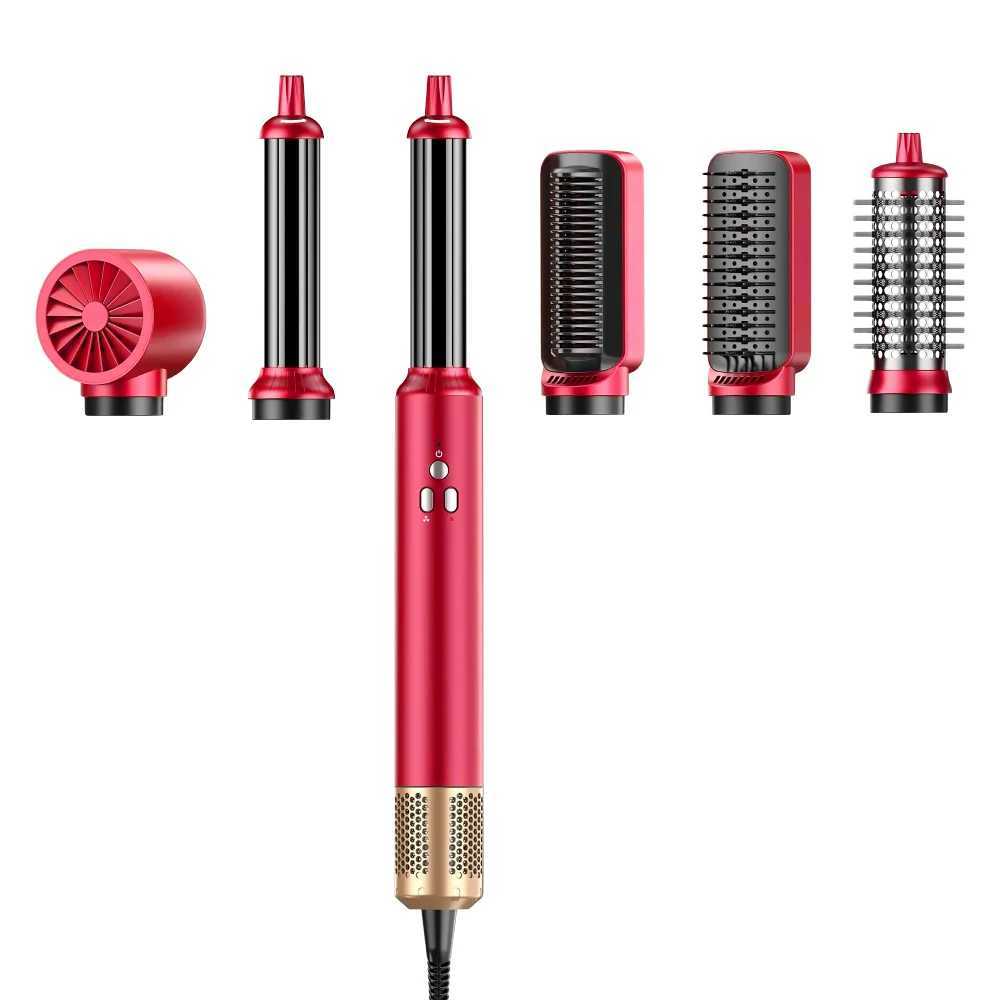 Wholesale Private Label 5 in 1 Customize Negative Ionic Hair Styler Volumizer Enhanced Hair Dryer and Hot air Brush SetXJ250528