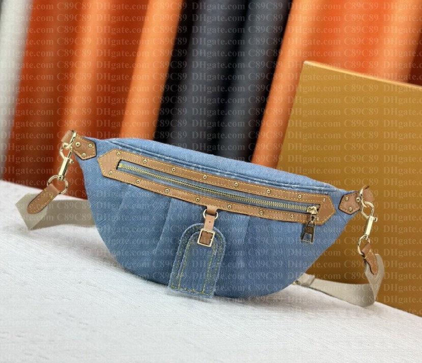 High quality Designer Bag Waist Bags New Denim Bag HIGH RISE BUM Designer Canvas Lady Handbag Purse Hobo Satchel Clutch Tote Causal Bag