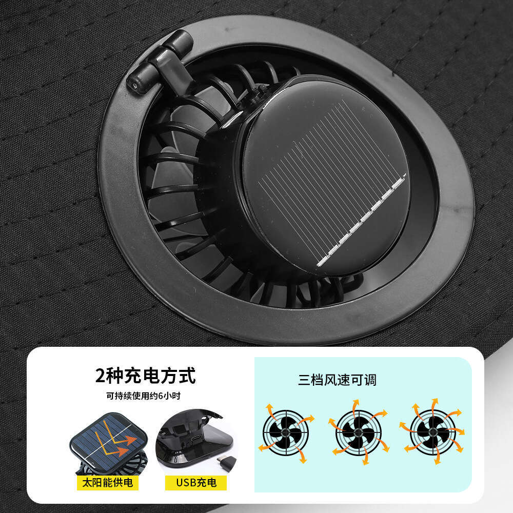 UV Sun Outdoor Summer Fishing Protection Sunshade Air Conditioning Fan Fisherman Hat