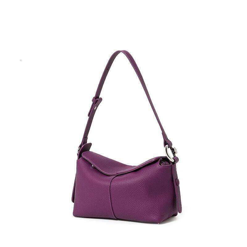 Bag Lady New Style Cross-Body Genuine Leather Underarm High-End Feeling Exquisite Dumpling White Match Single Shoulder Bag