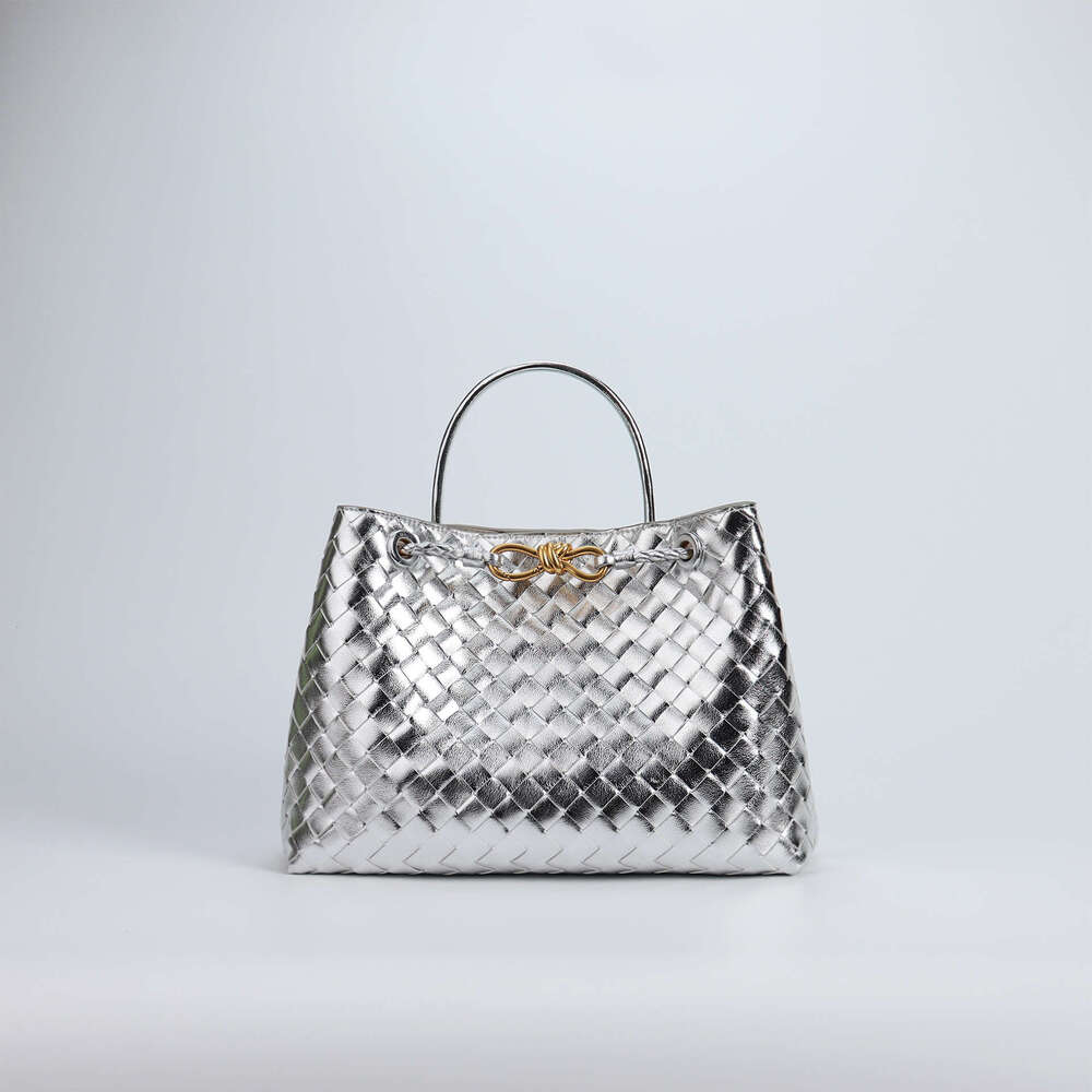 Tote Bag New Trend Tote Versatile Fashion Quilted Genuine Leather Woven Bag Casual Shoulder Handbag For Women Shoulder Bag Braided Handbag