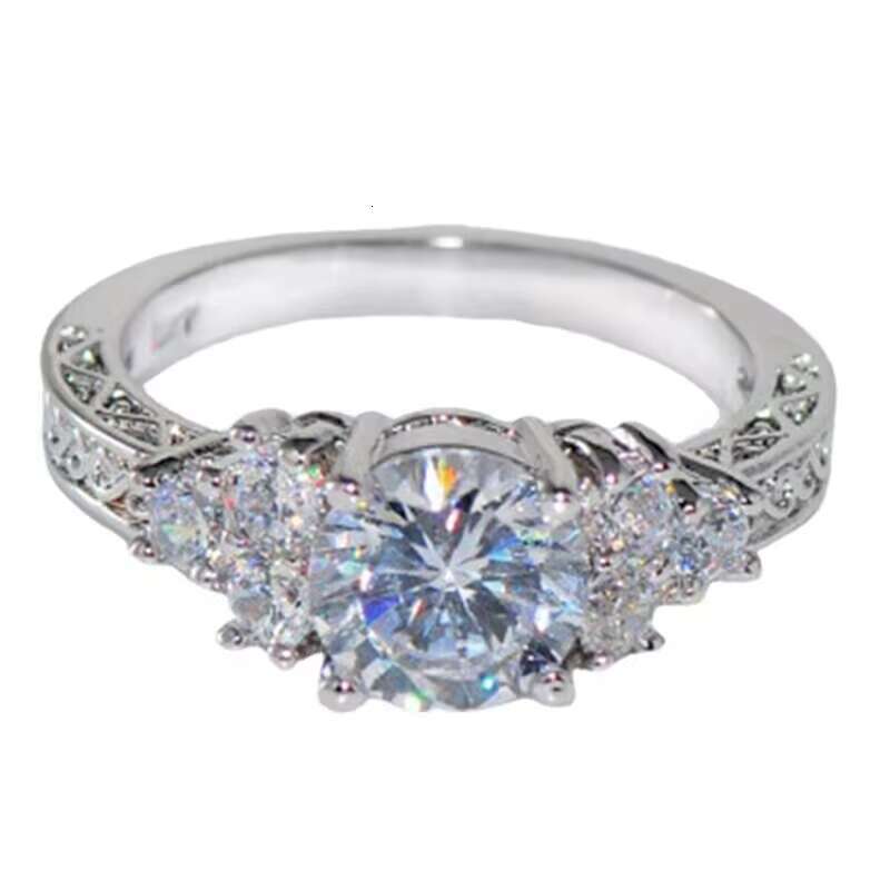 2025 Fashion Womens Crystal Stone Ring Retro Womens Wedding Ring