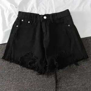 Shorts Women Denim Shorts Summer New High Waisted Denim Shorts For Women Loose Fit Distressed Chic Fringe A Line Wide Leg Hot Pants Trend Jean Shorts
