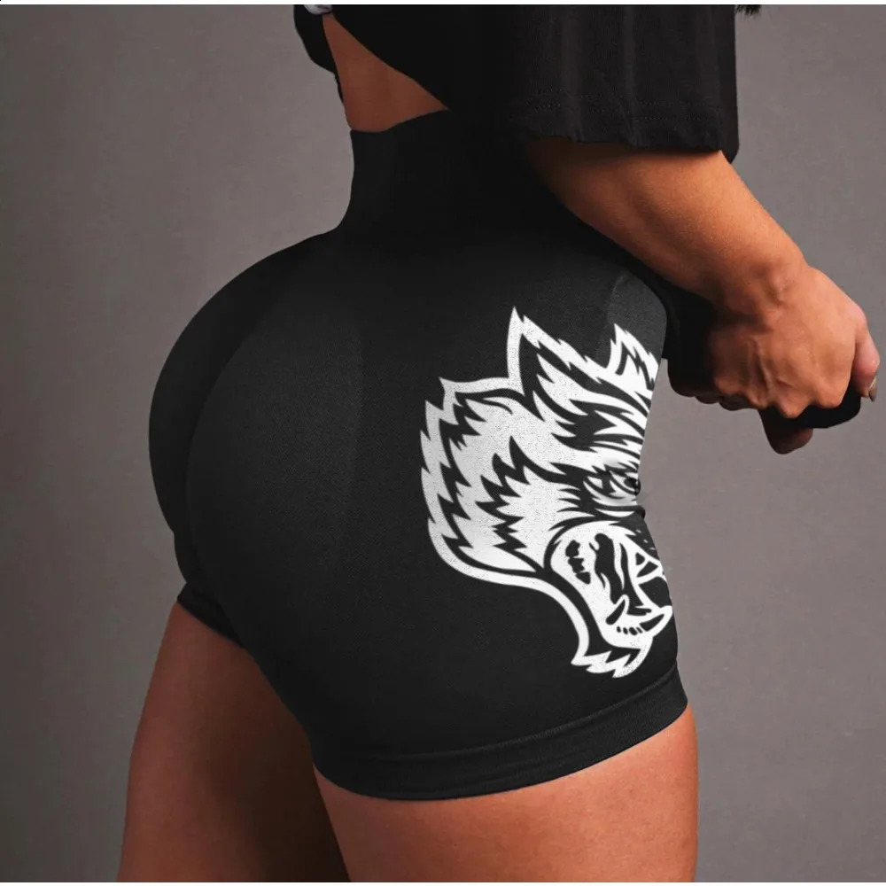 Wolf Seamless Women Summer Workout Short Legging Sport Wear Fitness Outfits Gym Yoga Run Shorts 250528 XJ260206