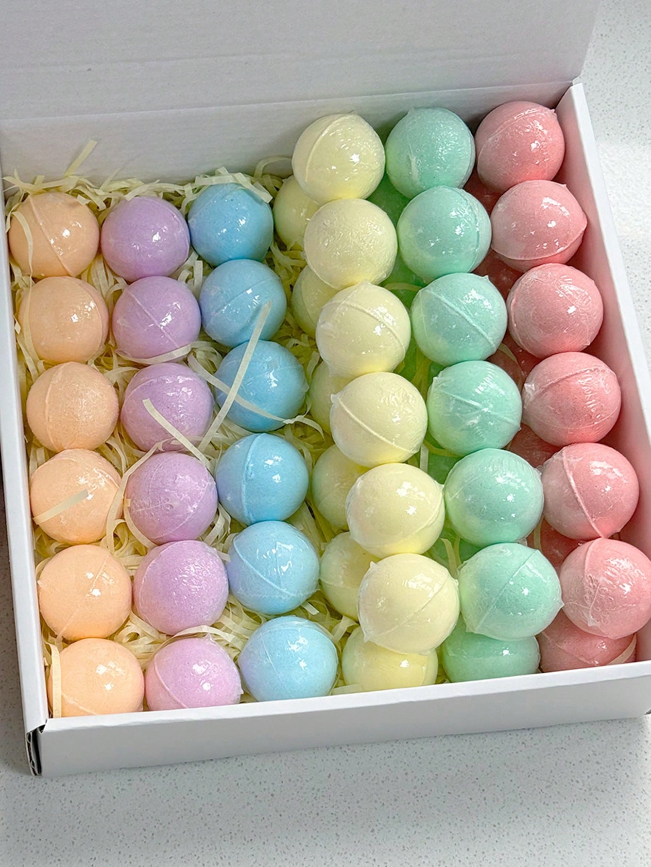 Colorful 72 Piece Deluxe Collection of Bubble Producing Foot Baths and Body Soaks
