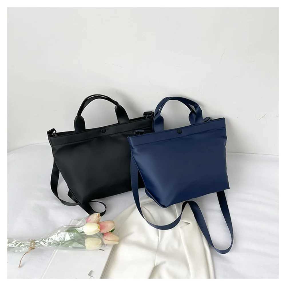 Vintage 2024 Yeni Byk Kapasiteli anta Kadn Naylon Kuma Omuz antas Kore Basit PU apraz anta Kadn antalar Tote anta XJ2520528