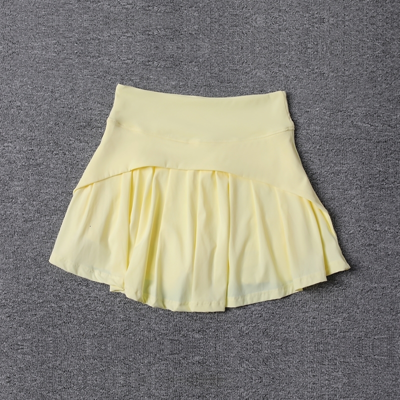 Summer Anti Pleated Skirt Womens Ice Sports Short High Waist Elastic Large Aline Half skirt 250514