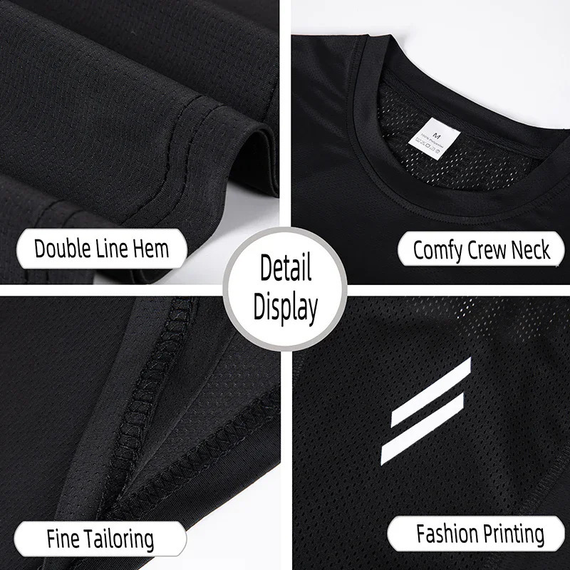 Mens Vest Black Breathable QuickDrying Polyester Fiber Sports Sleeveless Suitable for Gym Running and Training Casual 250517