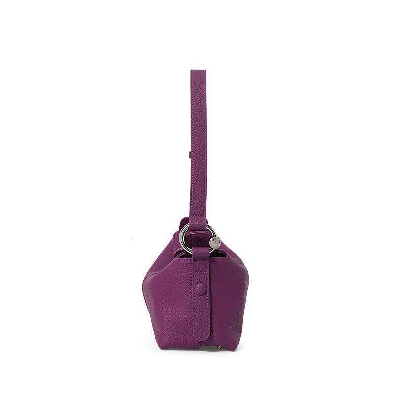 Bag Lady New Style Cross-Body Genuine Leather Underarm High-End Feeling Exquisite Dumpling White Match Single Shoulder Bag