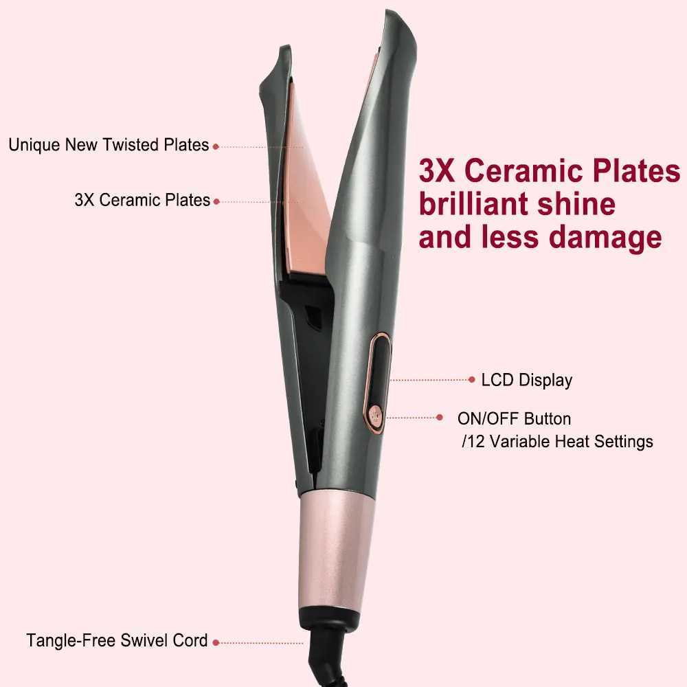 Hair Curling Wand 3/4 Inch Tapered Curling Iron Professional Ceramic Hair Curler Wand Fast Heating Hair Curlers for All HairXJ250528