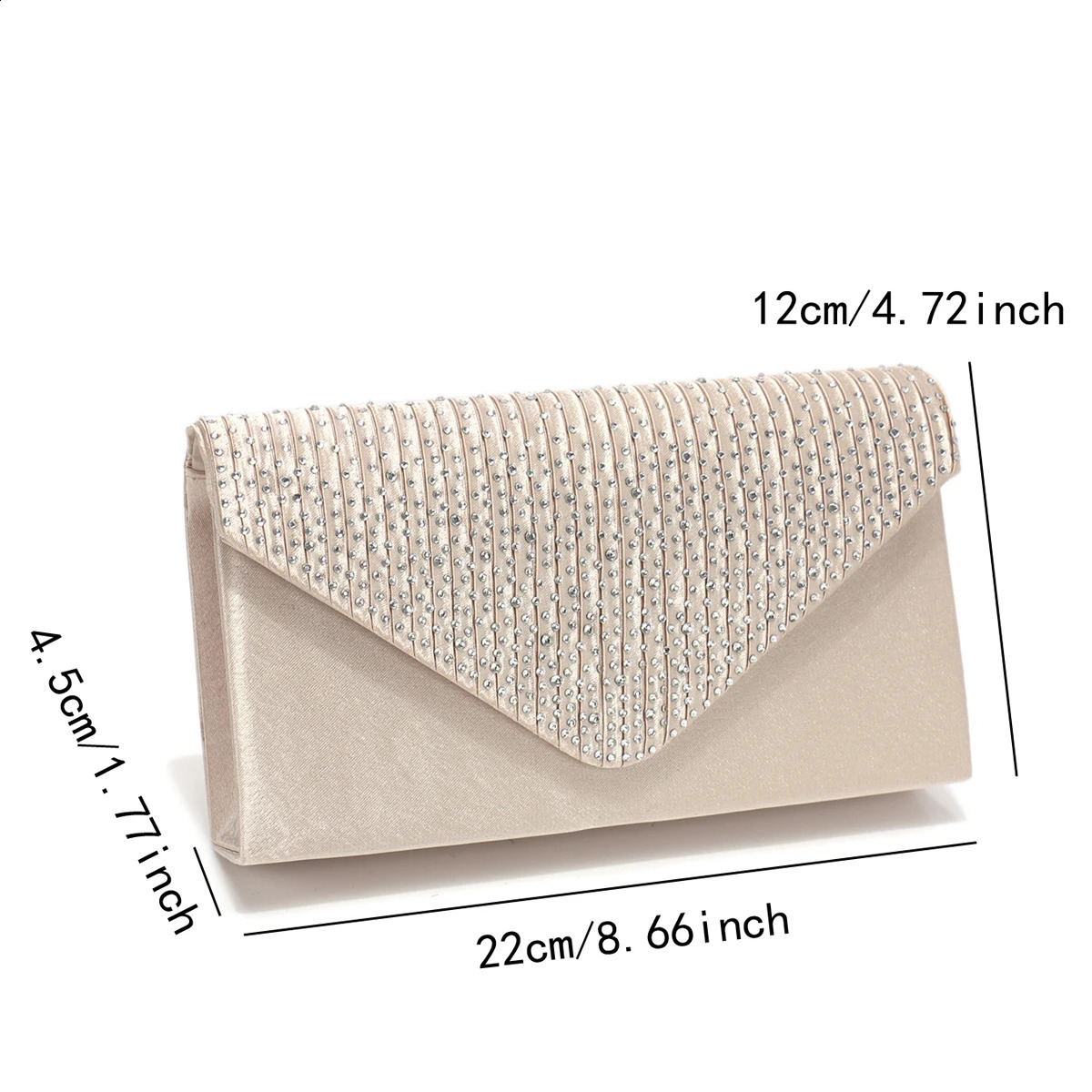 Rhinestones Women Evening Bags Small Envelope n Handbags Satin Shoulder Chain Glitter Purple Color Cocktail Purse 250528