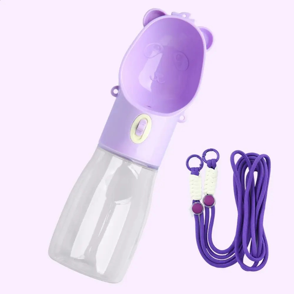 free shipping 2 in 1 Dog Bottle Leak Proof Lightweight Drinking Cup for Puppy Durable with Food Dispenser Cats Water Feeder Bowls Hiking 250528