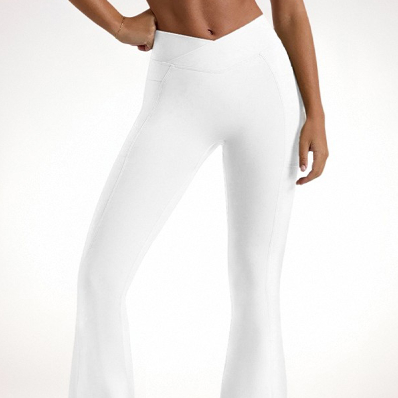 High-Waisted Womens Yoga Pant: Stretchy Micro-Flare Leggings with Ventilated Design