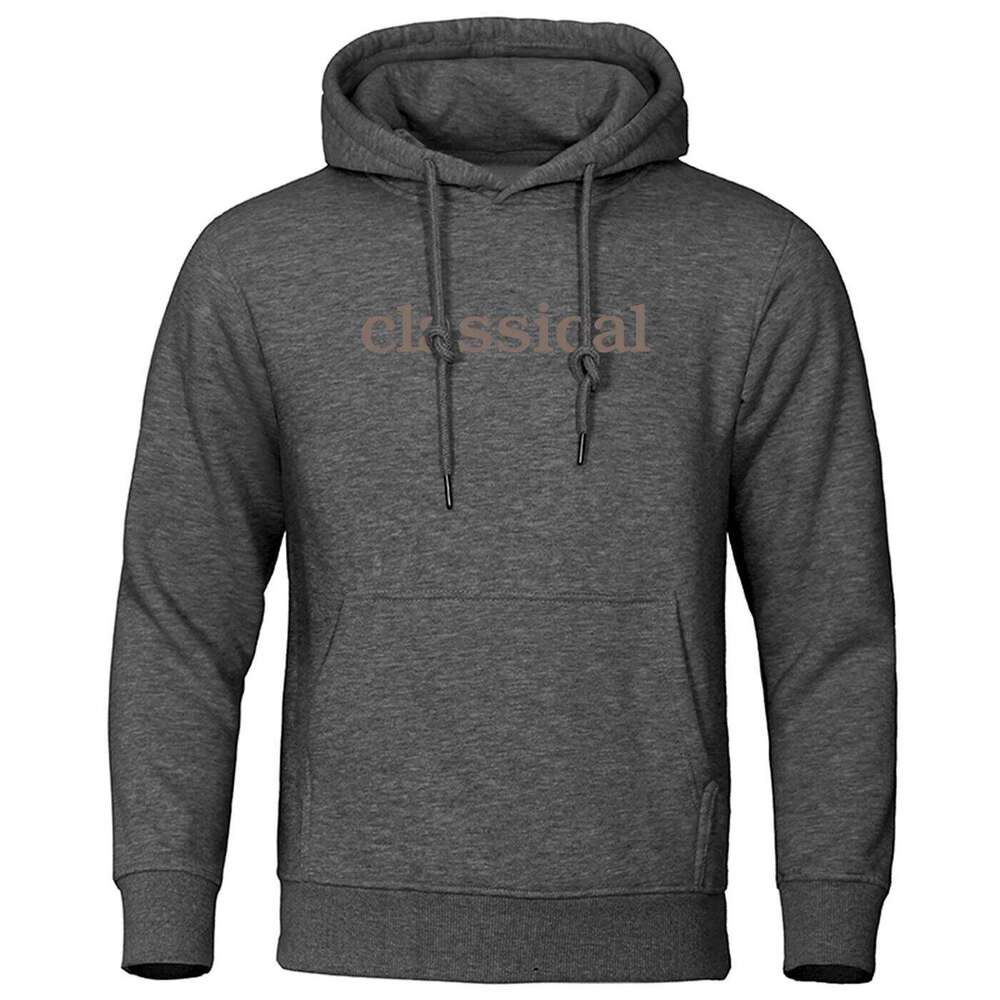 Women's Wear Classical Letter Simple Print Hooded Men Fleece Warm Long Sleeve Hoodies Hip Hop Round Neck Hoodie Fashion Casual S-Xxl Top Male