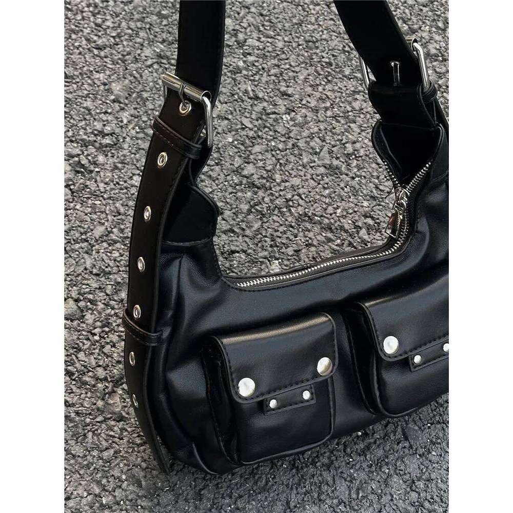 PU Leather Shoulder For Women Causal Handbags And Purse Female Designer Hobos Bag Small Brand Crossbody Bags Pink