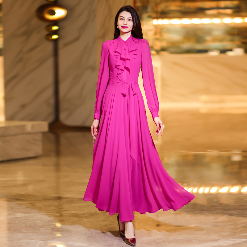 Summer Fashion: Elegant High Waisted Full Length Maxi Skirt Dress with Prints