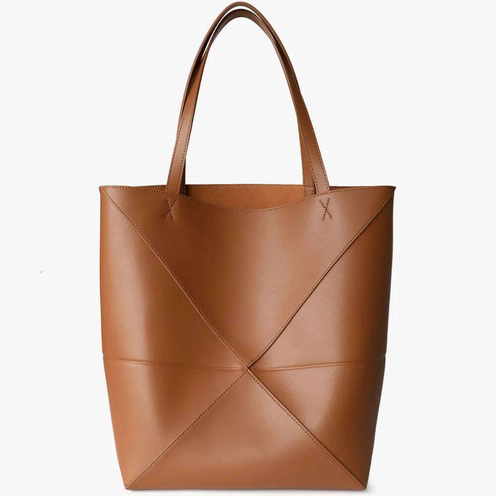 UBELLIN Dia Foldable Bucket Lady Design Thread Shoulder Large Capacity Leather Tote Bag Women Commuting Bags