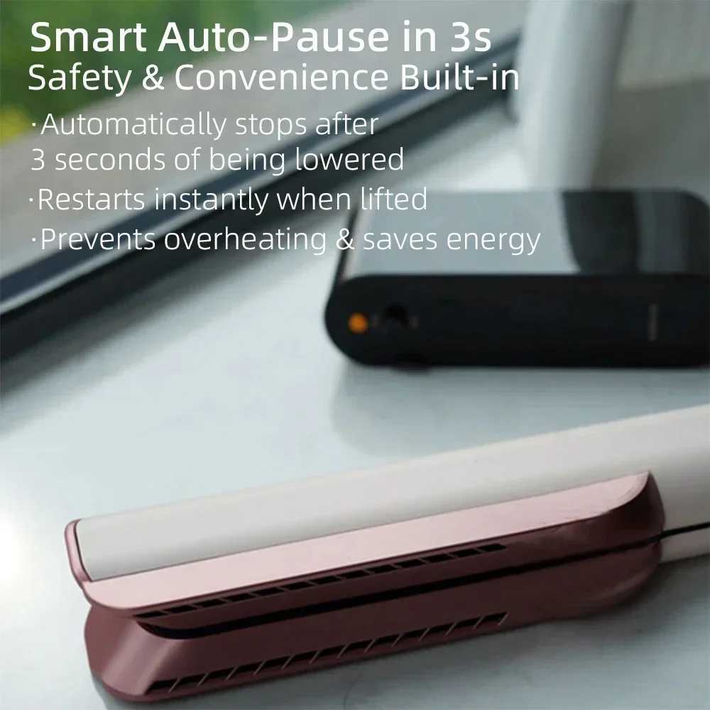 2 IN 1 Professional Hair Straightener Hair Dryer Heat-Up Hair Flat Iron Negative Ion Iron Long-Lasting Styling Tool curling ironXJ250528