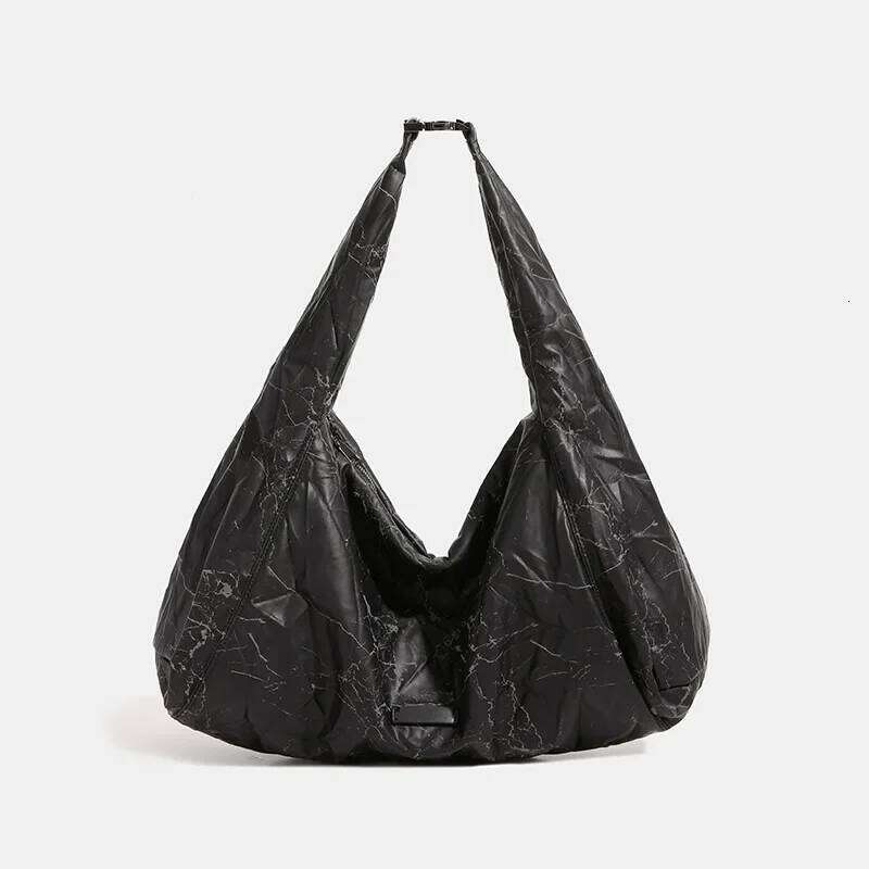 Women's Bags Designer Large Capacity Crumpled Tote Bags For Women Half Moon Croissant Shoulder Black Hobo Dumpling Handbags Crescent Armpit Bag