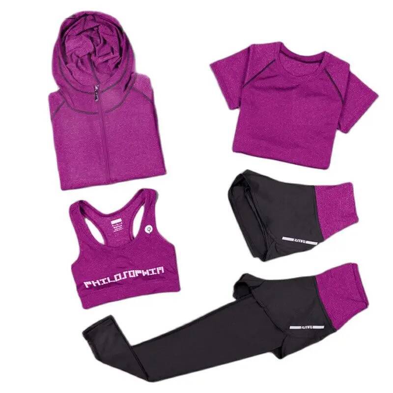 Yoga Gym Sports Bra High Waist Seamless Leggings Fiess Shorts Long Sleeve Crop Top Workout Clothes For Women