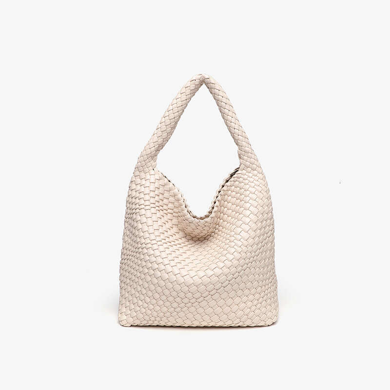 Tote Bag High End Handmade Woven Shoulder Crossbody Tote Versatile Underarm Mother Bag Large Capacity Shoulder Bag Braided Handbag