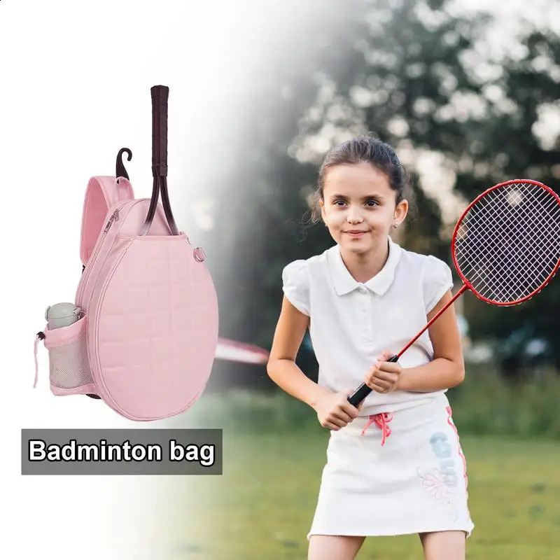 Tennis Bag For Women Tennis Carrying Bag With Water Bottle Holder Padded Strap Top Handle Chest Grids Printed Tennis Sling Bag 250528