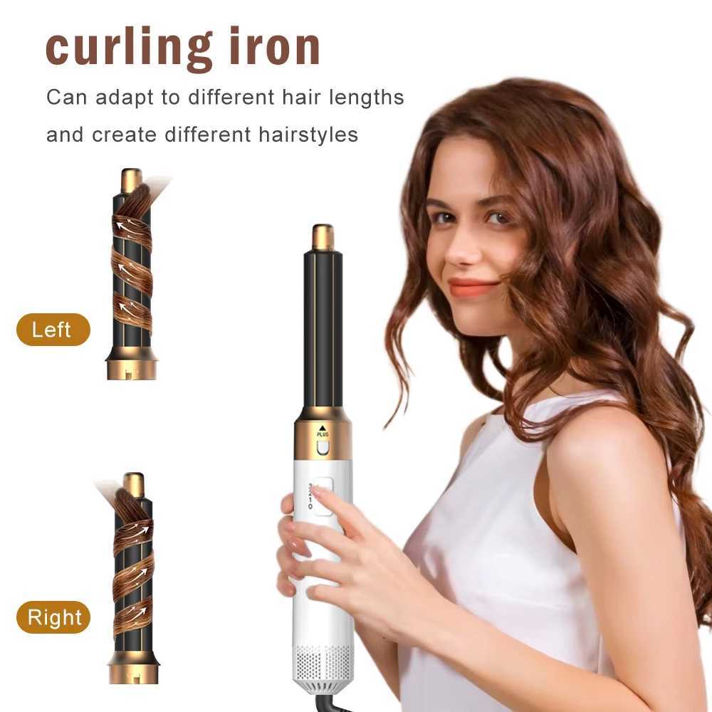 6 in 1 Salon-Grade Hair Dryer Brush Curling Wand Styling Comb Straightener for Women Professional Hair CareXJ250528