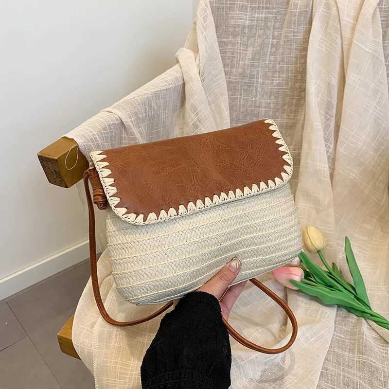 Summer Straw Crossbody Bag for Women Casual Beach Fashion Designer Handbag with Rope Strap XJ2520528
