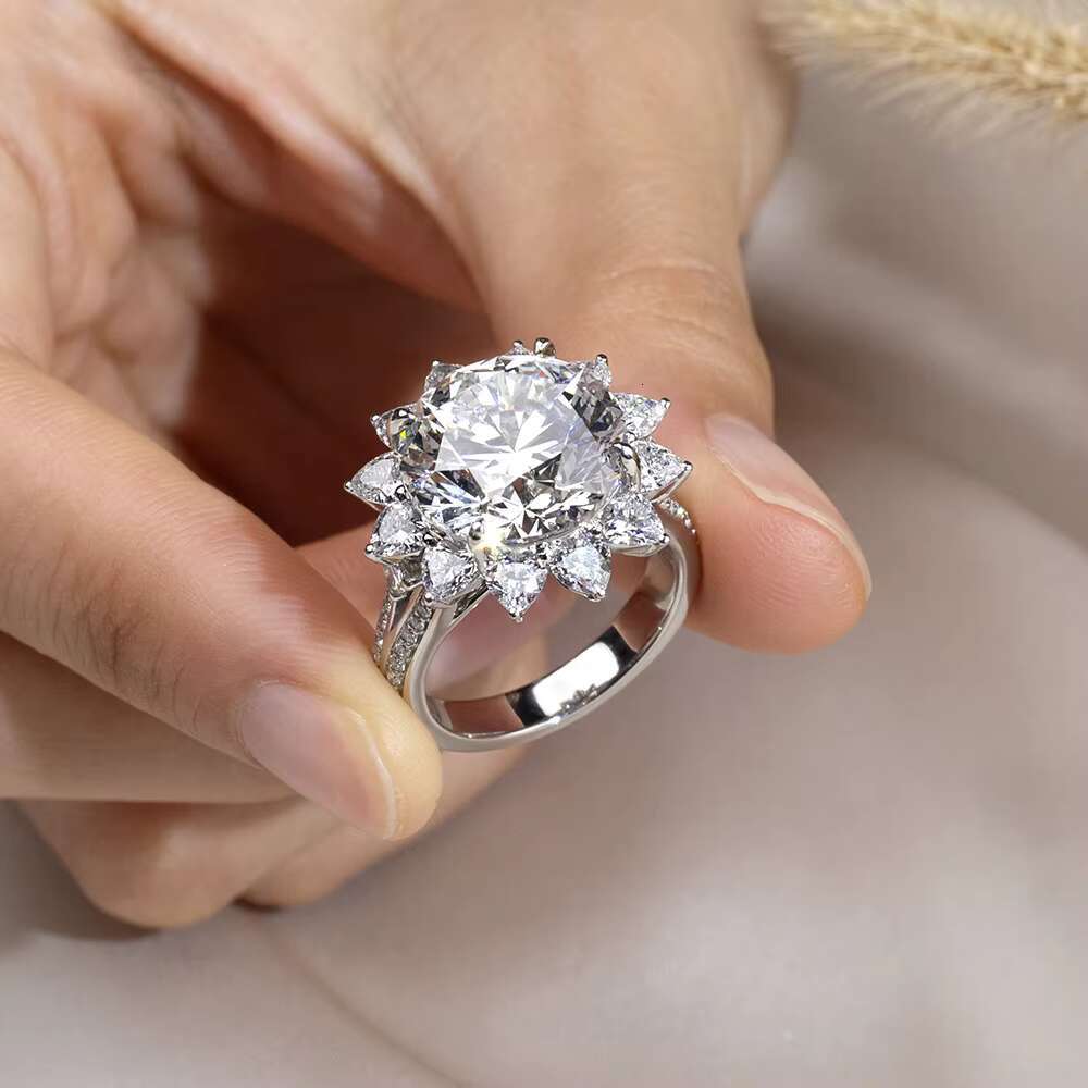 18K Wedding Engagement Lab Grown Diamond Jewelry Ring Womens Diamond Wedding Jewelry Ring