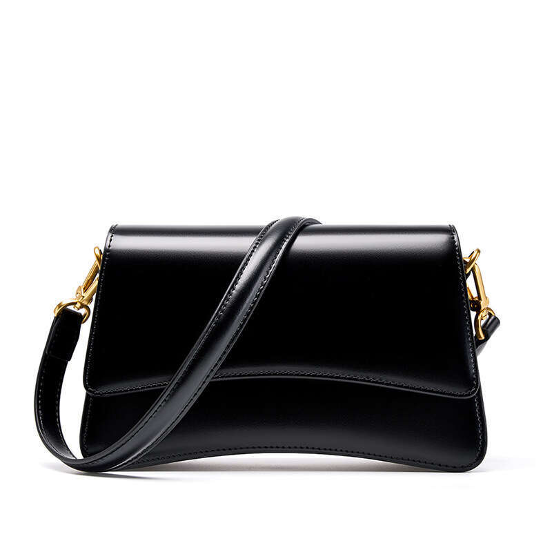 New Versatile Single Shoulder Crossbody Cowhide High-Quality Niche Baguette High-End Underarm Women's Bag B5