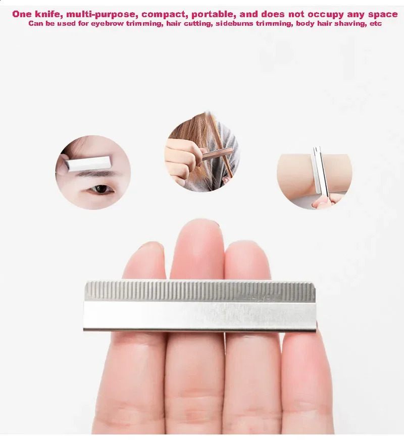 Professional Makeup Artist Eyebrow Trimmer Carbon Steel Disposable Razor Blades Brow Shaping Tool 250516