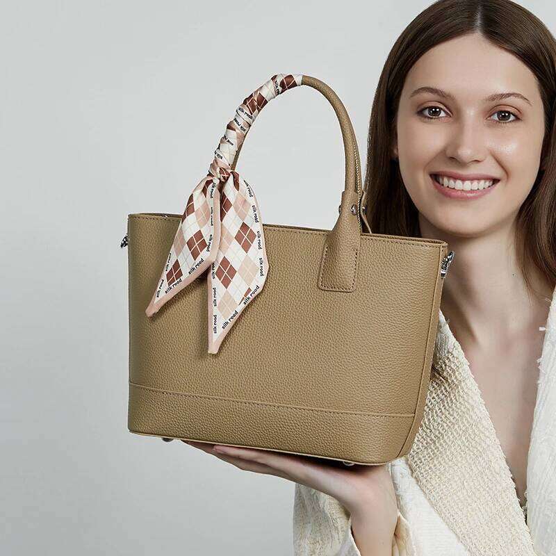 Toptrends Cow Genuine Leather Bucket Tote Handbags For Women New 2025 Designer Top Handle Ladies Shoulder Crossbody Bags