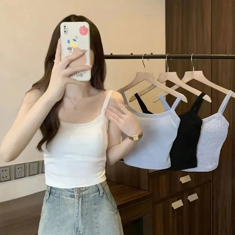 Crop Top Women Sexy Sleeveless Tops Fashion Female Underwear Ladys Camisole Girl Basic Tshirt Vest Lingerie Bras Tube 250527