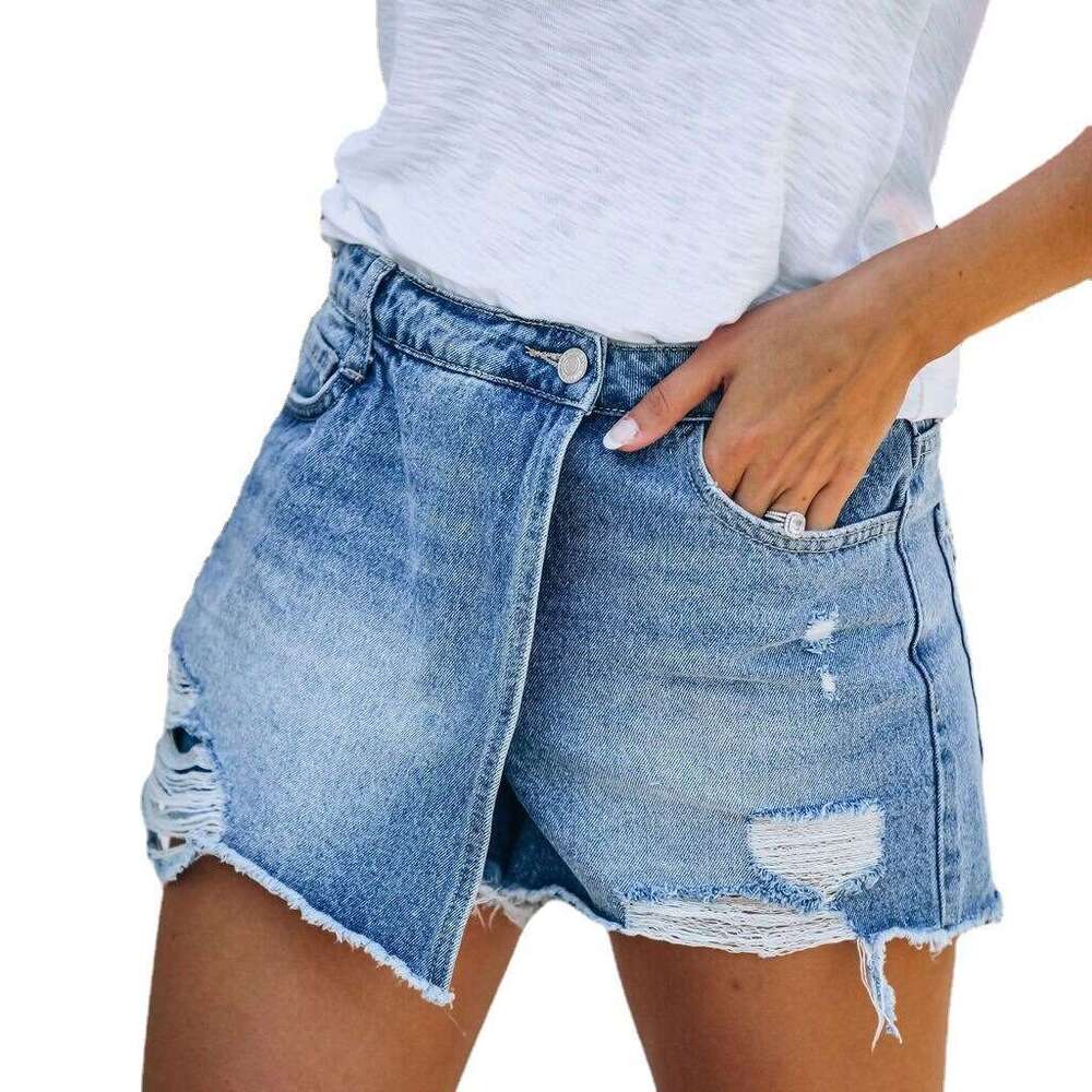 Shorts Women Denim Shorts New Summer Casual Elegant Washed Ripped Skirt Light Blue Women S Denim Shorts Jean Shorts